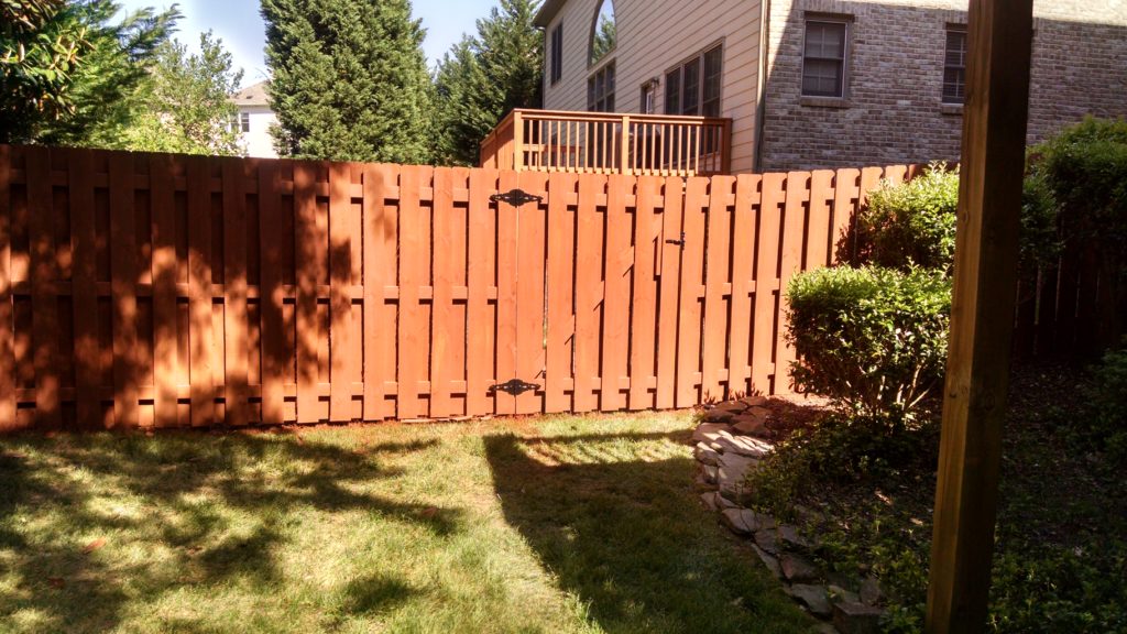 Stain-N-Seal Solution - Atlanta Fence treatment and repair company.